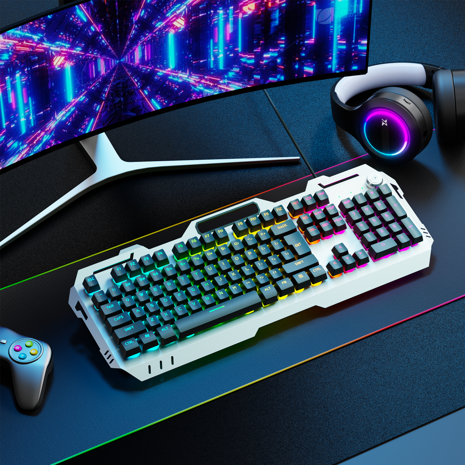 EWEADN Silent Gaming Keyboard, - Home Office Laptop のレビューと価格